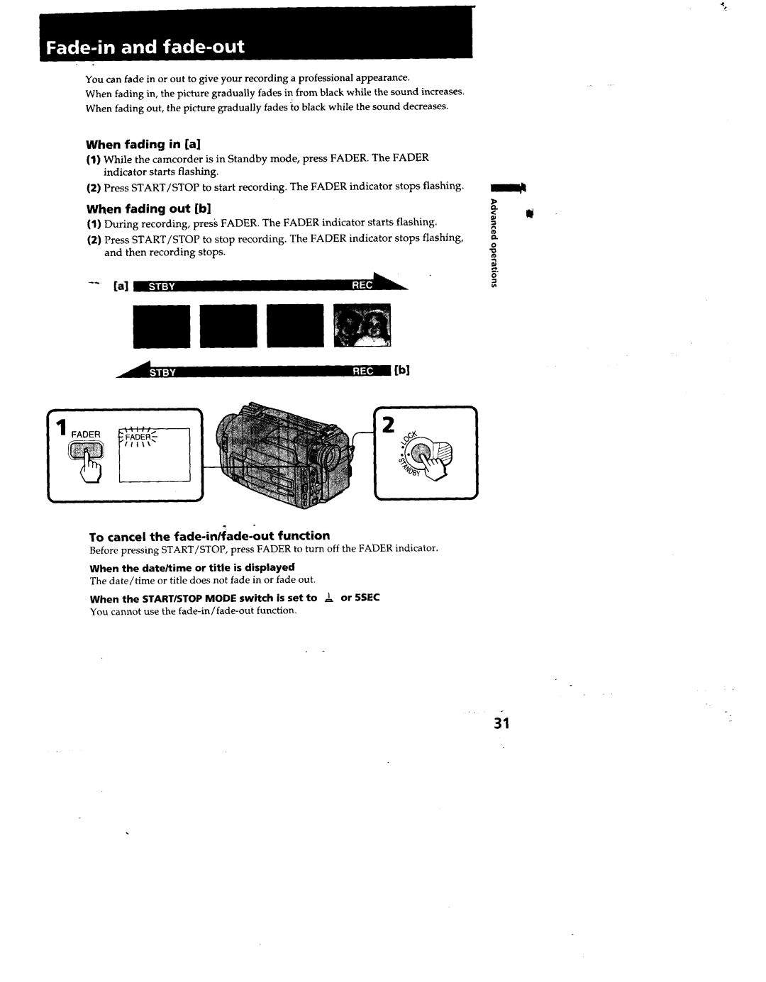 Sony TRV52, TRV53, TRV512, TRV312, CCD-TRV32 manual 