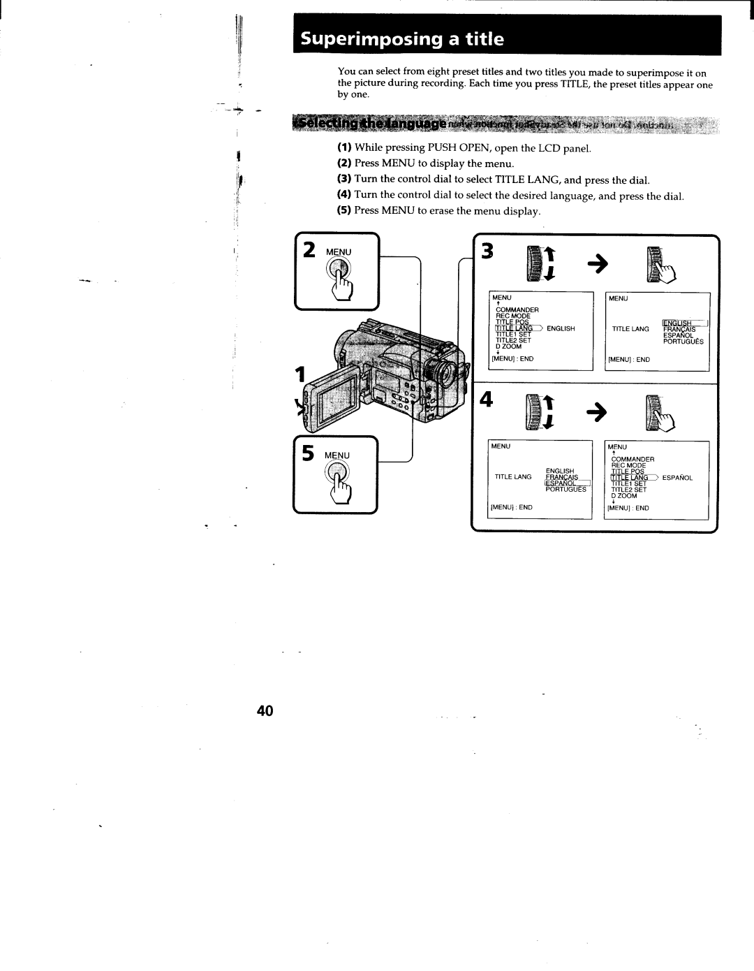 Sony TRV53, TRV52, TRV512, TRV312, CCD-TRV32 manual 