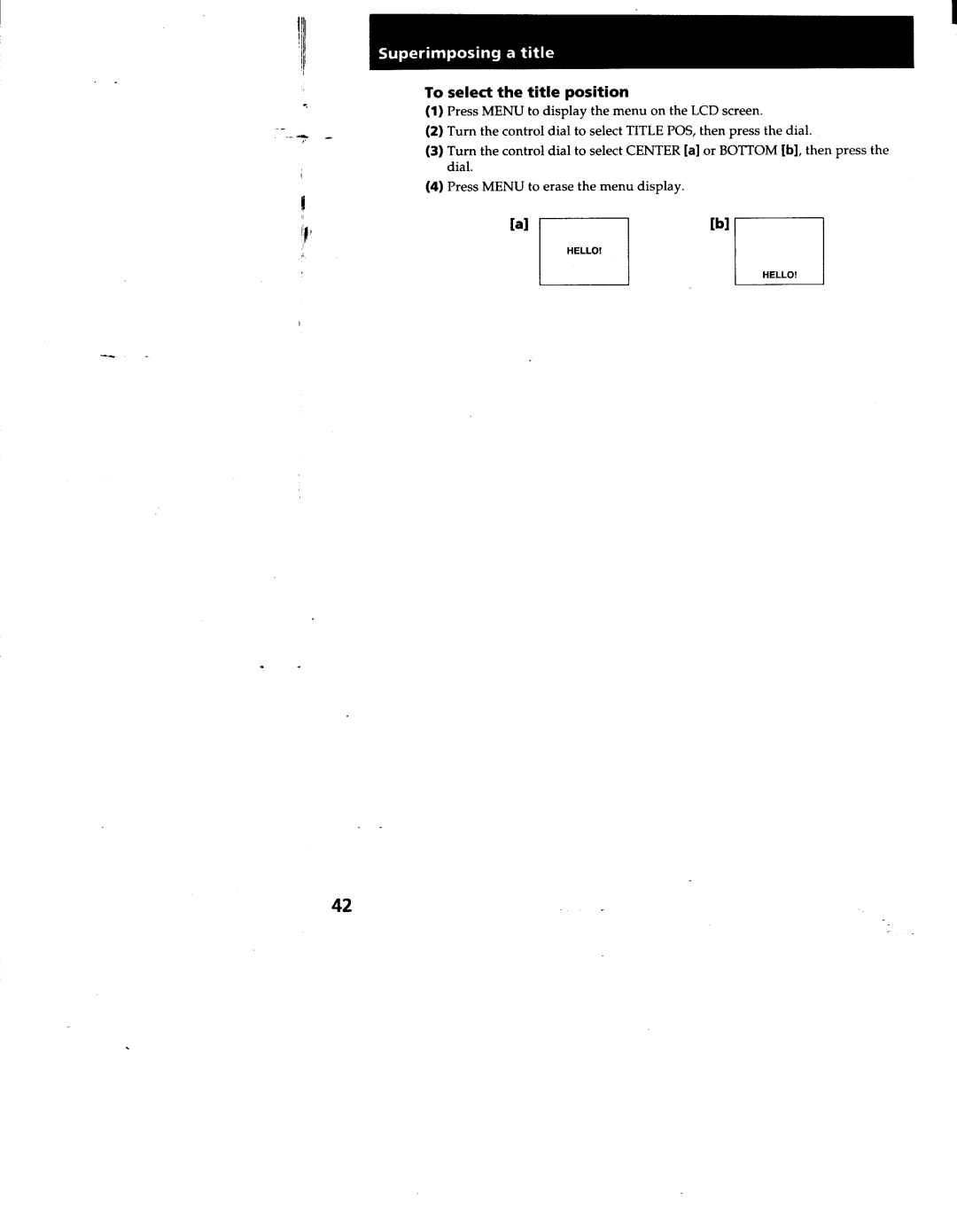 Sony TRV512, TRV53, TRV52, TRV312, CCD-TRV32 manual 