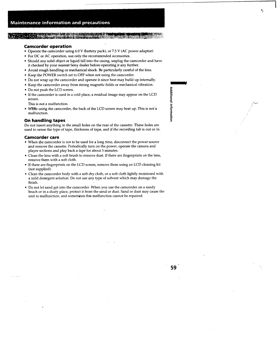 Sony CCD-TRV32, TRV53, TRV52, TRV512, TRV312 manual 