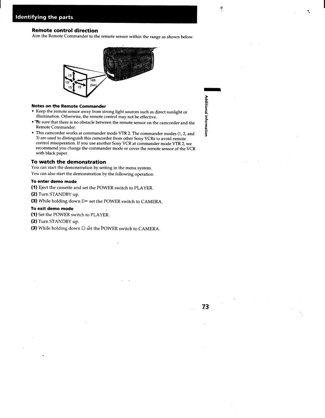 Sony TRV312, TRV53, TRV52, TRV512, CCD-TRV32 manual 