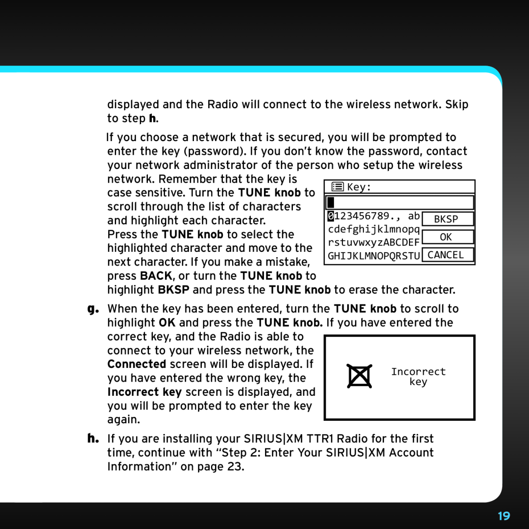 Sony TTR1 manual network.. Remember that the key is 