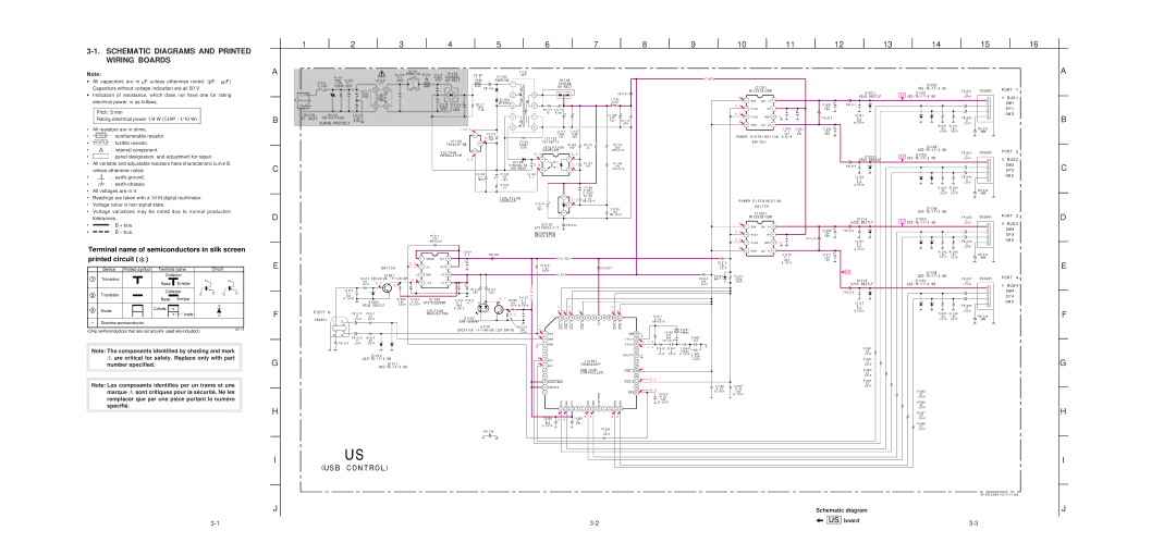 Sony UH-1000 service manual Schematic Diagrams and Printed Wiring Boards, Port 