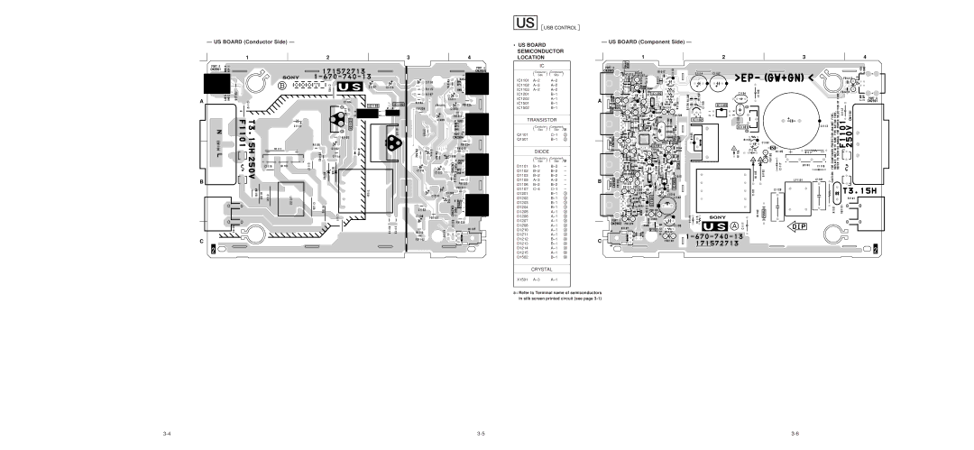 Sony UH-1000 service manual Transistor, Diode, Crystal 