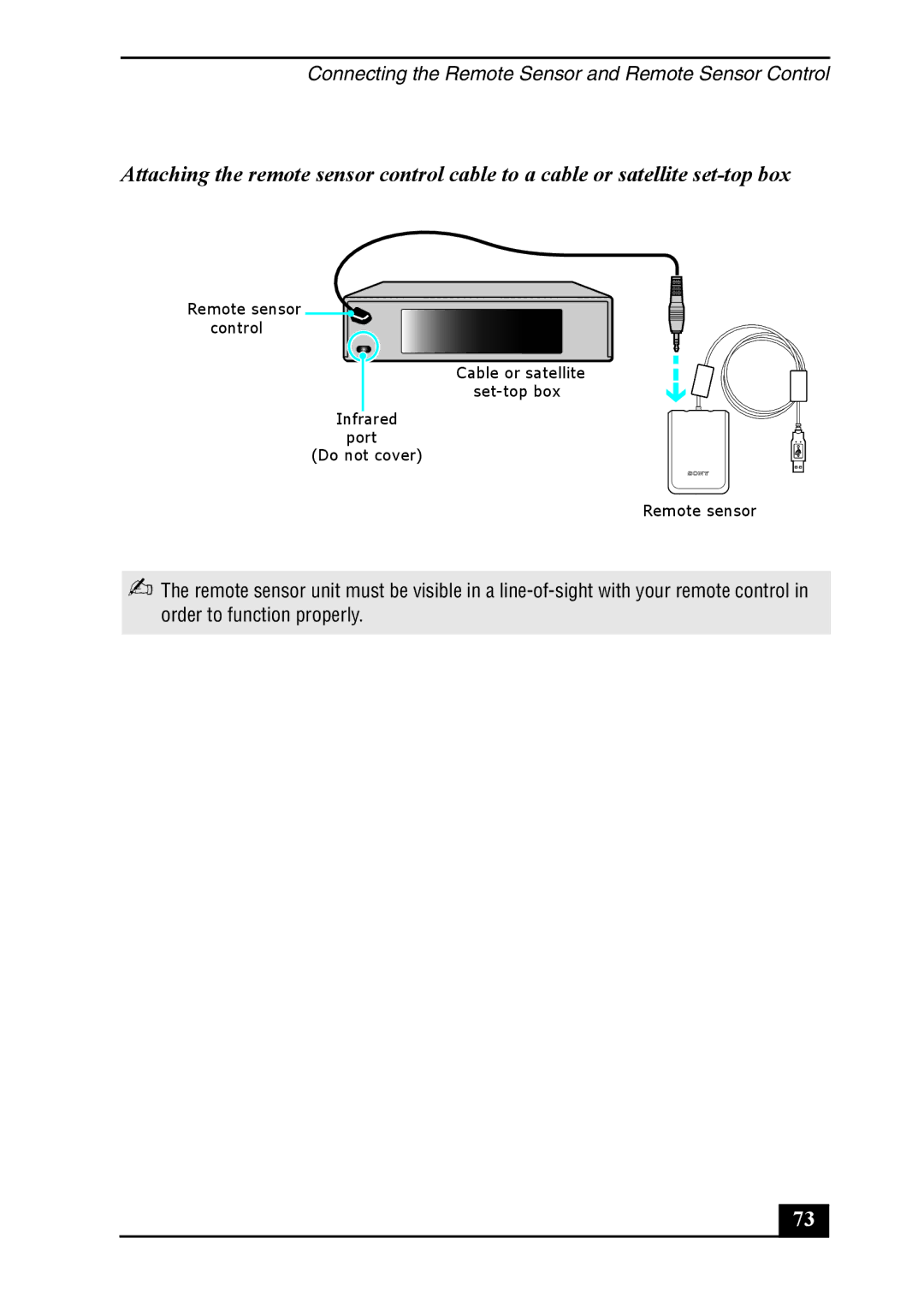 Sony VGC-RA830G, VGC-RA930G, Personal Computer quick start Remote sensor control 