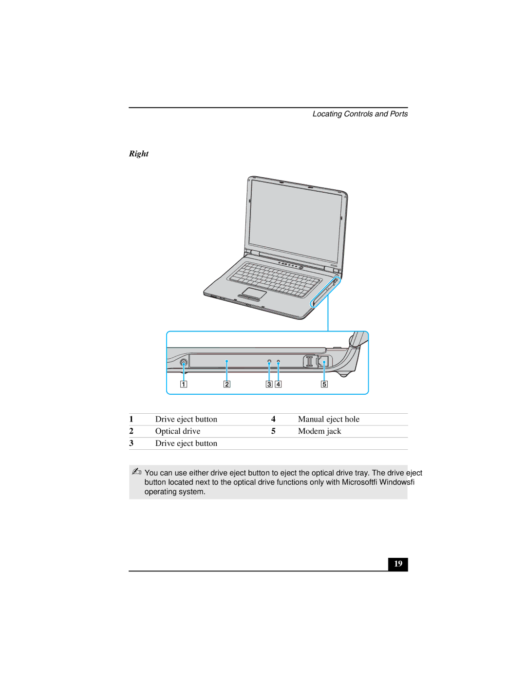 Sony VGN-A170, VGN-A130 quick start Right 