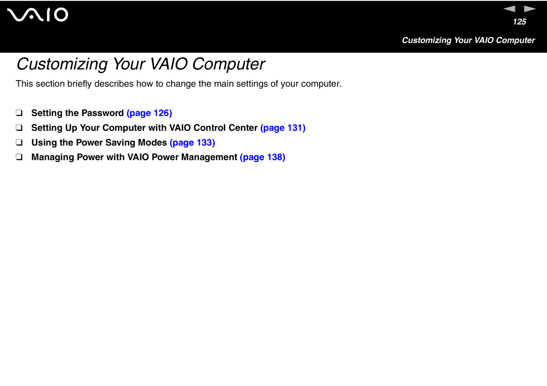 Sony VGN-FS600 Series, VGN-FS700 Series manual Customizing Your Vaio Computer 