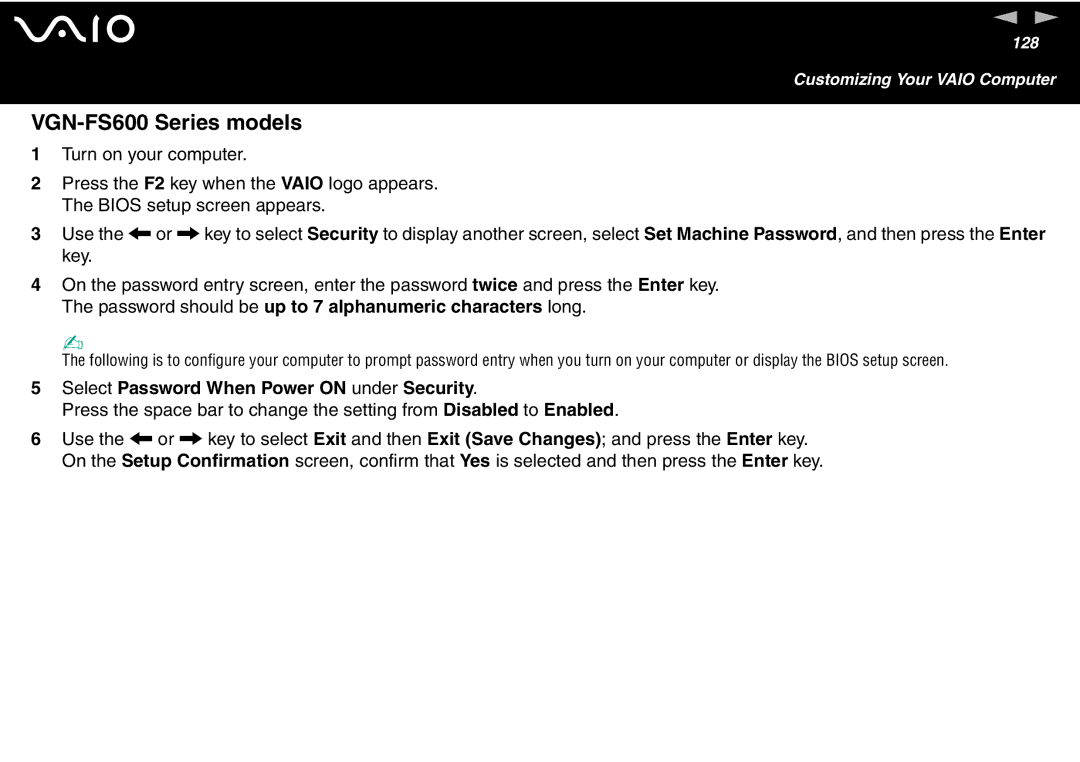 Sony VGN-FS700 Series, VGN-FS600 Series manual Customizing Your Vaio Computer 