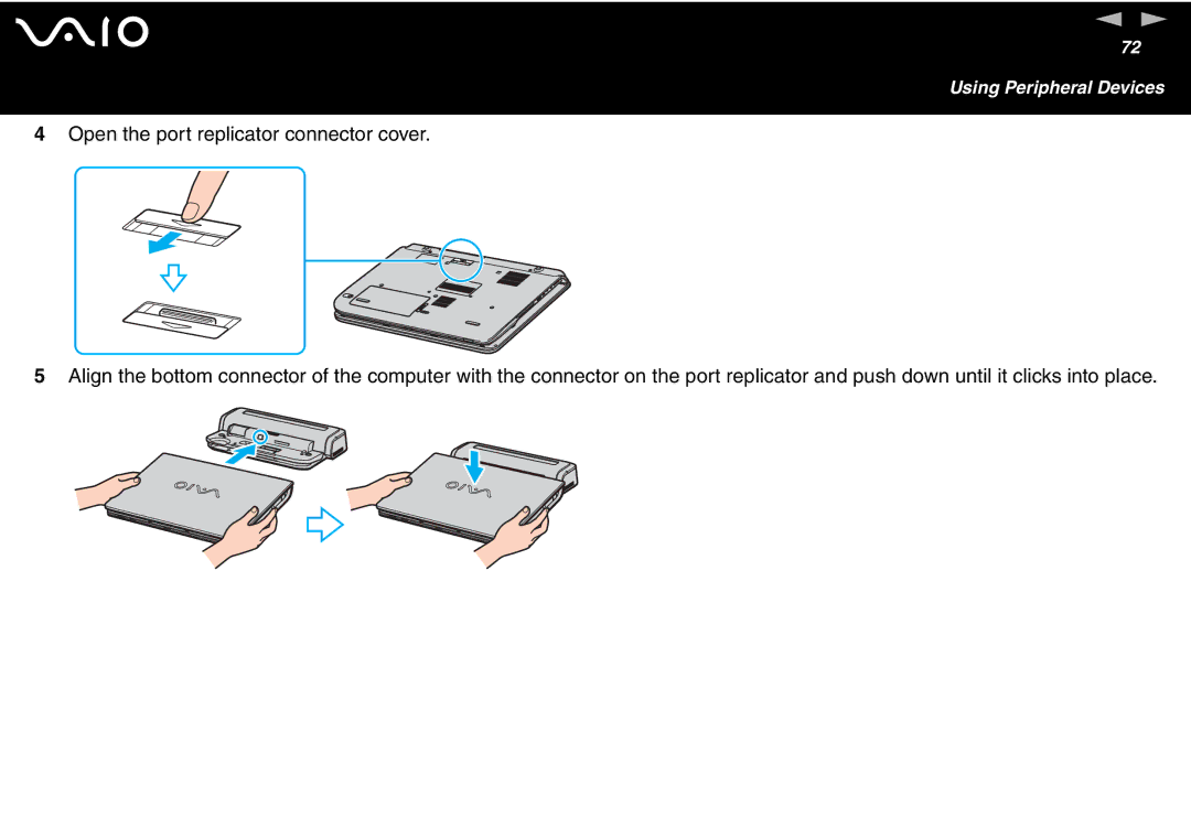 Sony VGN-FS700 Series, VGN-FS600 Series manual Using Peripheral Devices 