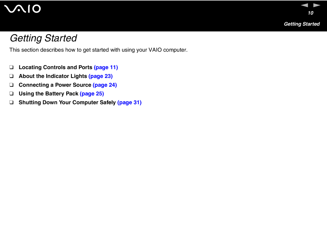 Sony VGN S400 Series, VGN-T300 Series manual Getting Started 