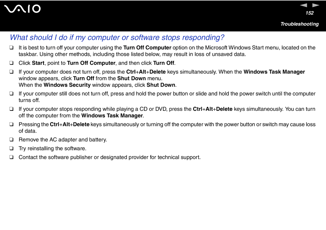 Sony VGN S400 Series, VGN-T300 Series manual Troubleshooting 