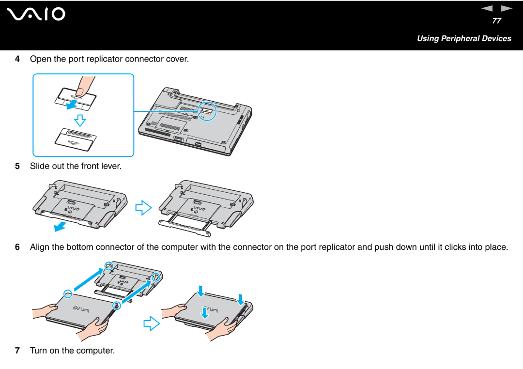 Sony VGN-T300 Series, VGN S400 Series manual Using Peripheral Devices 