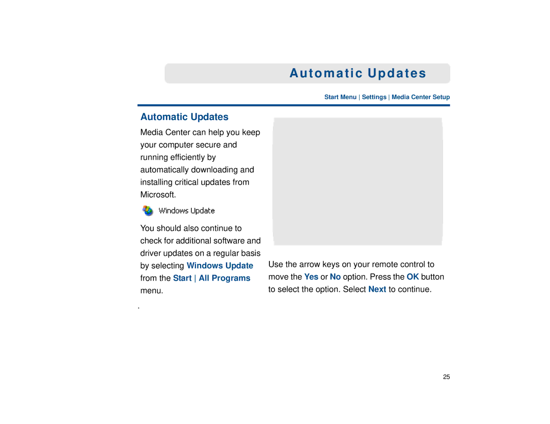 Sony VGX-XL1 manual Automatic Updates 