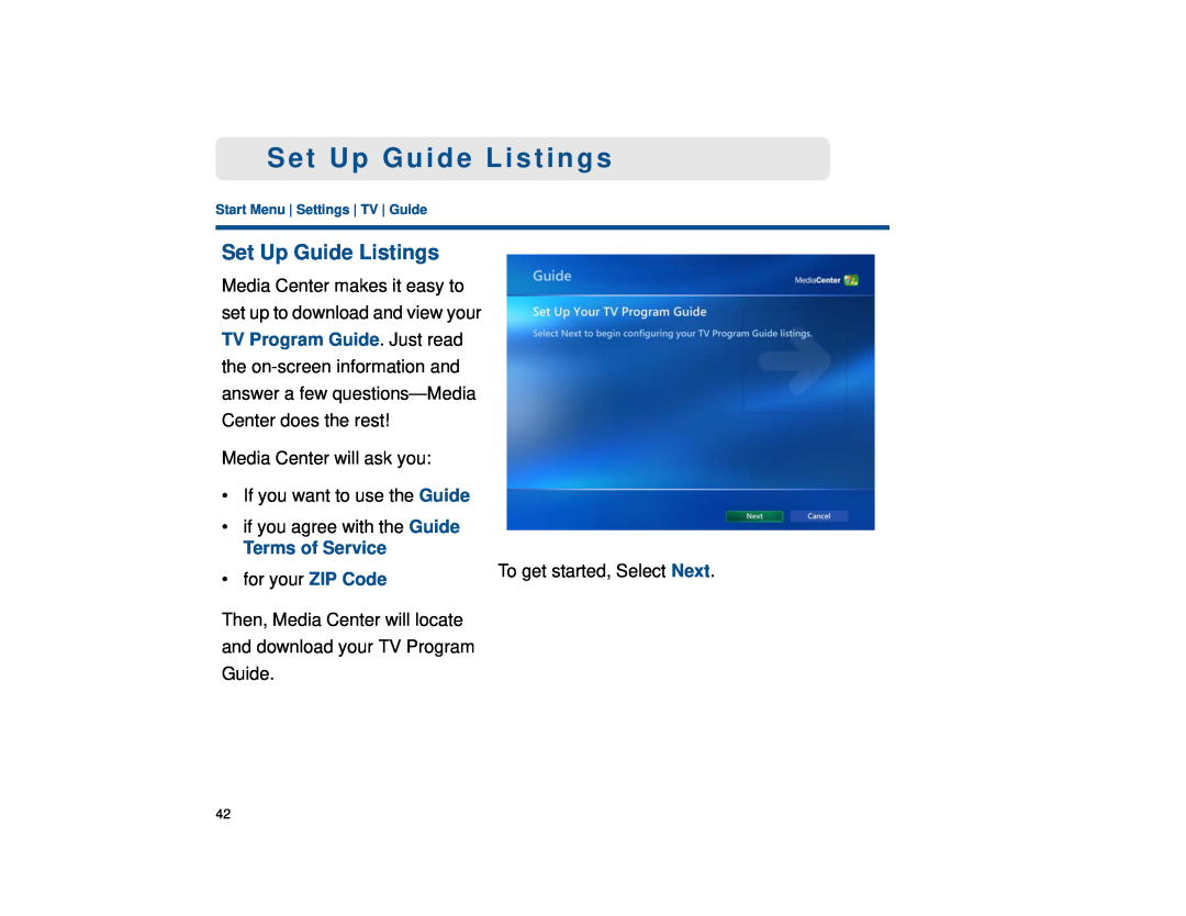 Sony VGX-XL1 manual Set Up Guide Listings, Terms of Service 
