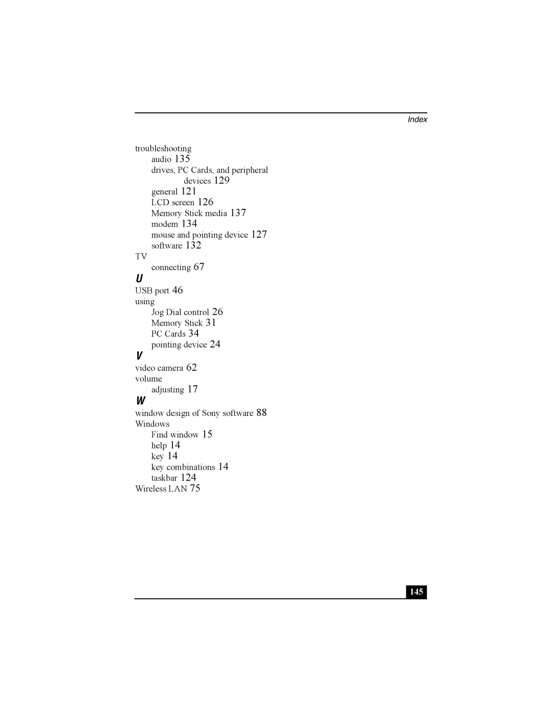 Sony Viao PictureBook Computer manual 145 