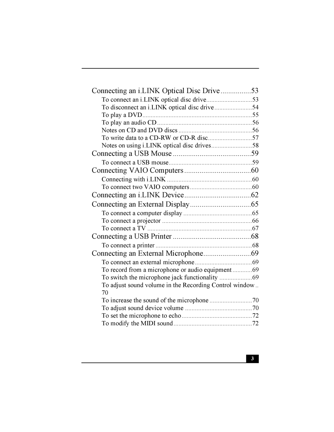 Sony Viao PictureBook Computer manual Connecting an i.LINK Optical Disc Drive 