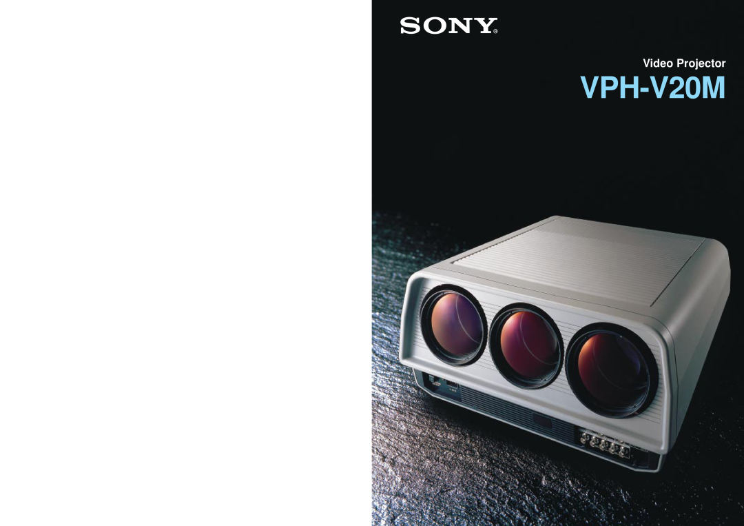 Sony VPH-V20M specifications Video Projector 