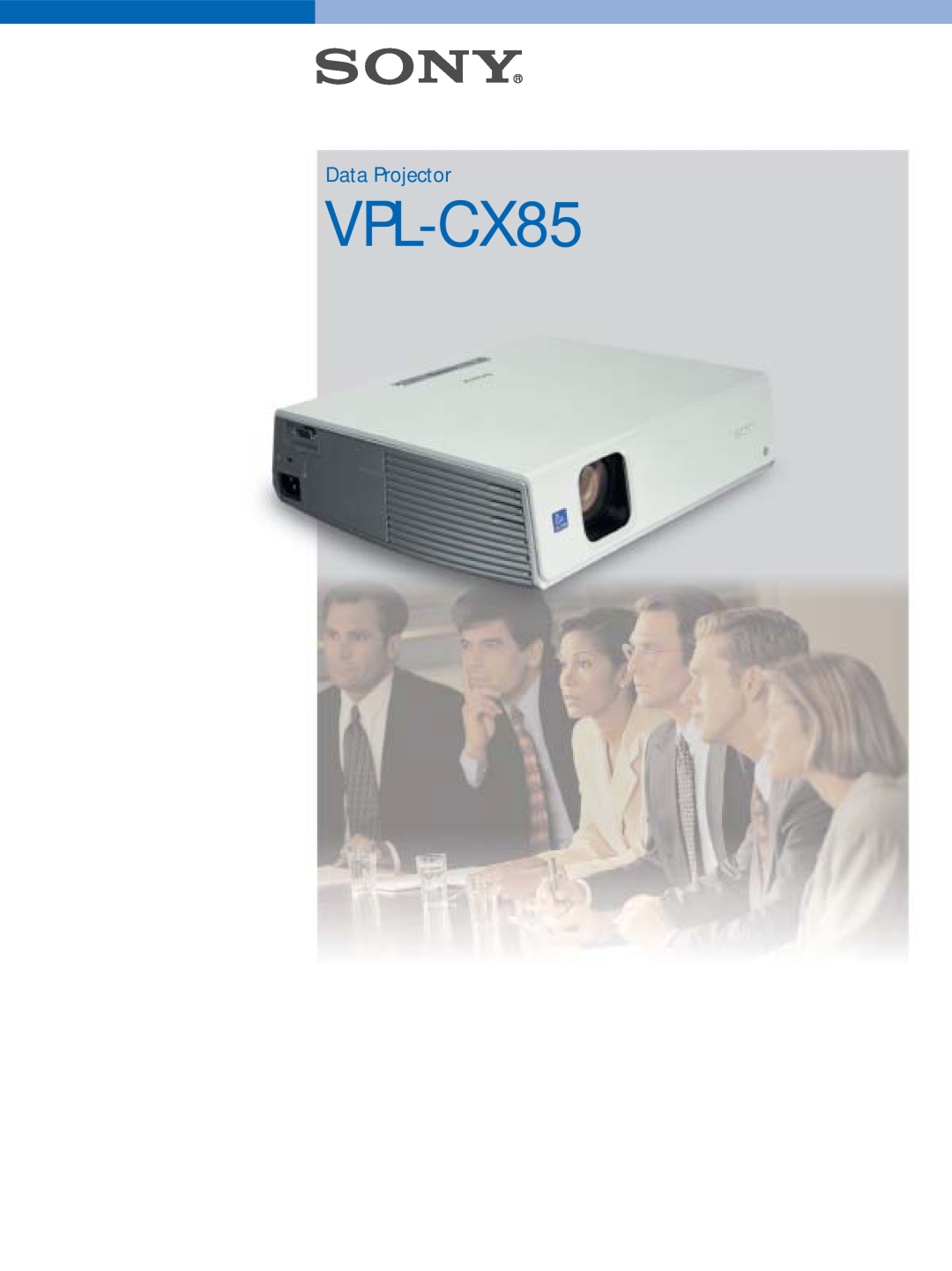Sony VPL-CX85 manual Data Projector 