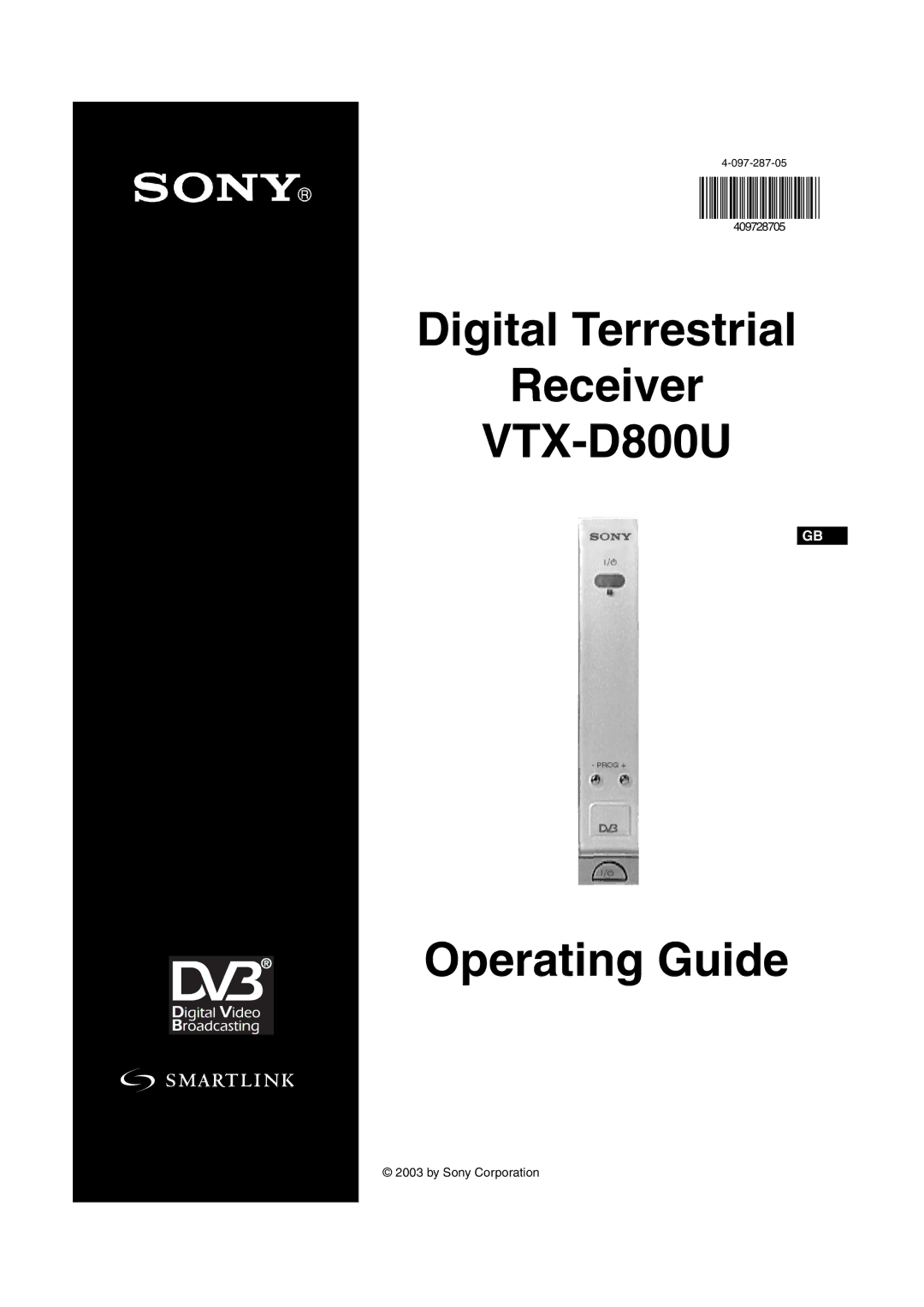 Sony VTX-D800U manual 