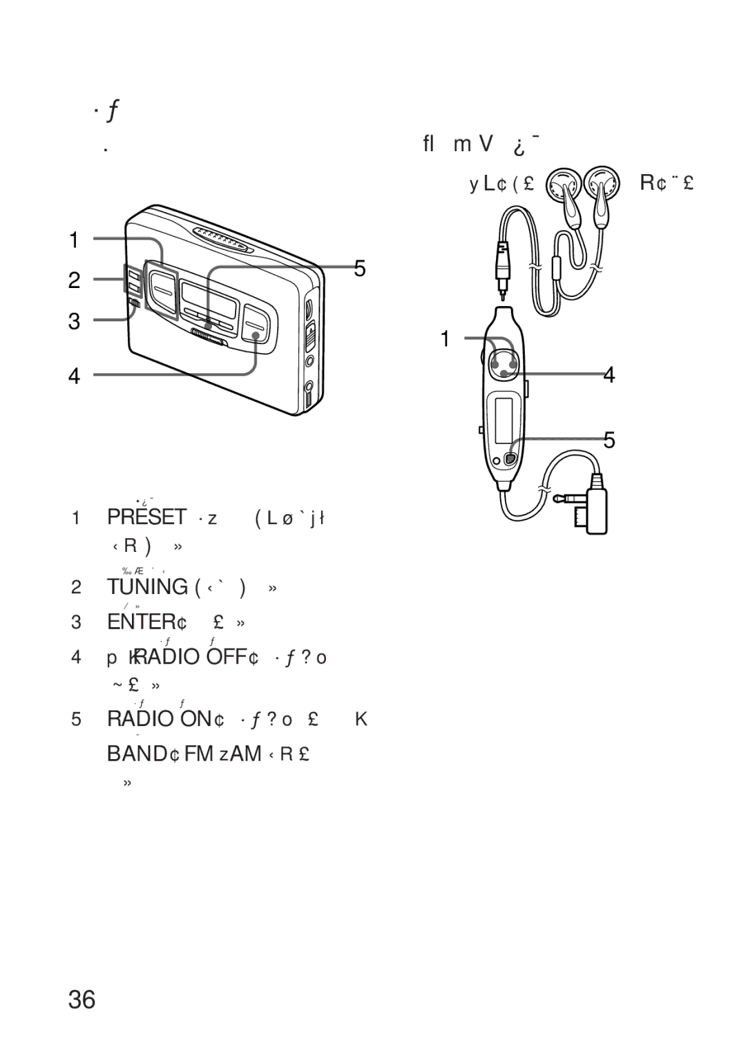 Sony WM-GX655 operating instructions ラジオ部 