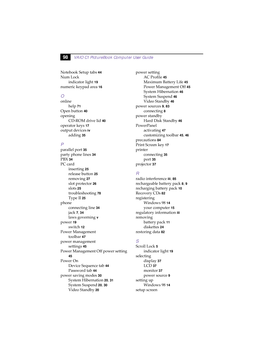 Sony XAV-C1 manual Power setting 