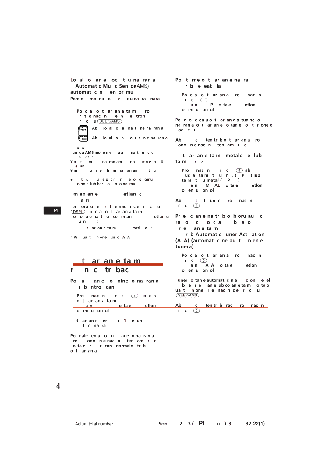 Sony XR-2753 operating instructions Odtwarzanie ta my w, RÛønych trybach 