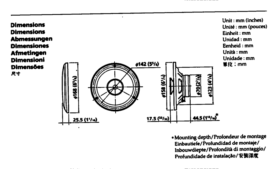 Sony XS-602E manual 