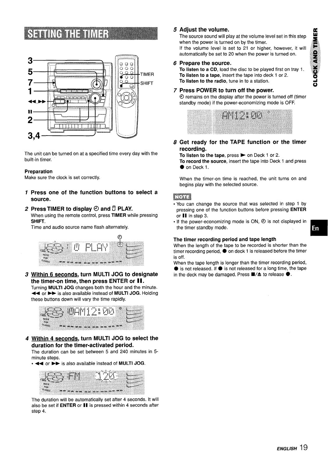 Sony Z-L30 manual Adjust the volume, Prepare the source, Press Power to turn off the power 