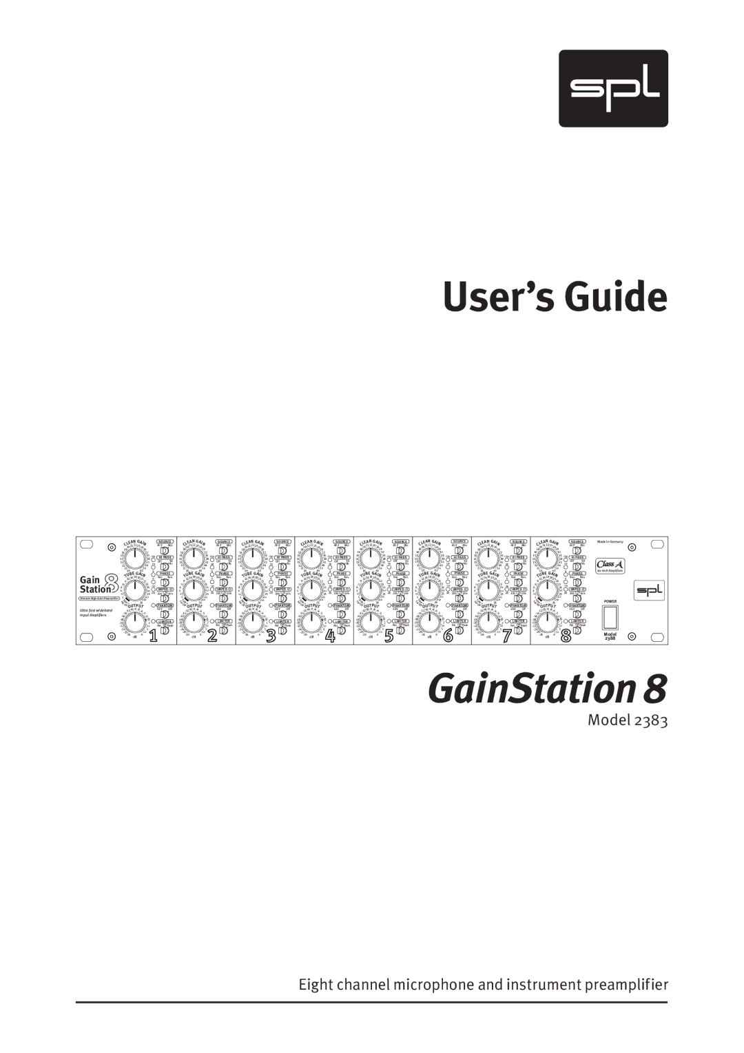 Sound Performance Lab 2383 manual GainStation 