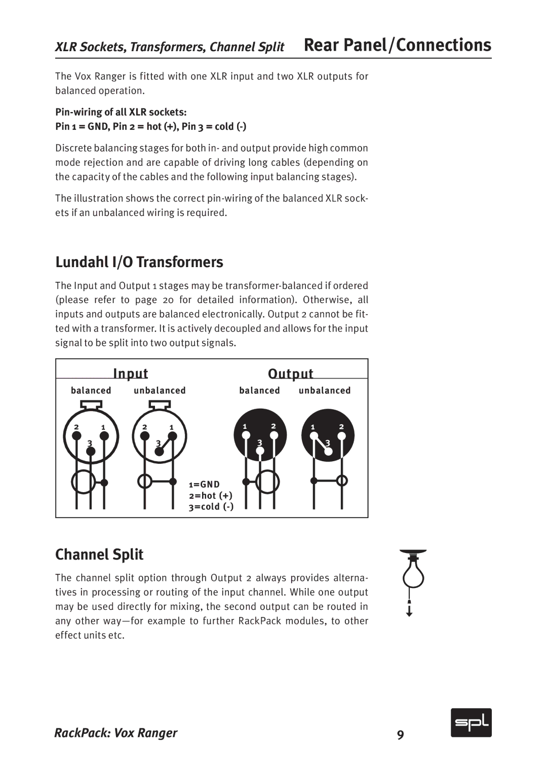 Sound Performance Lab 2718 manual Lundahl I/O Transformers, Channel Split 