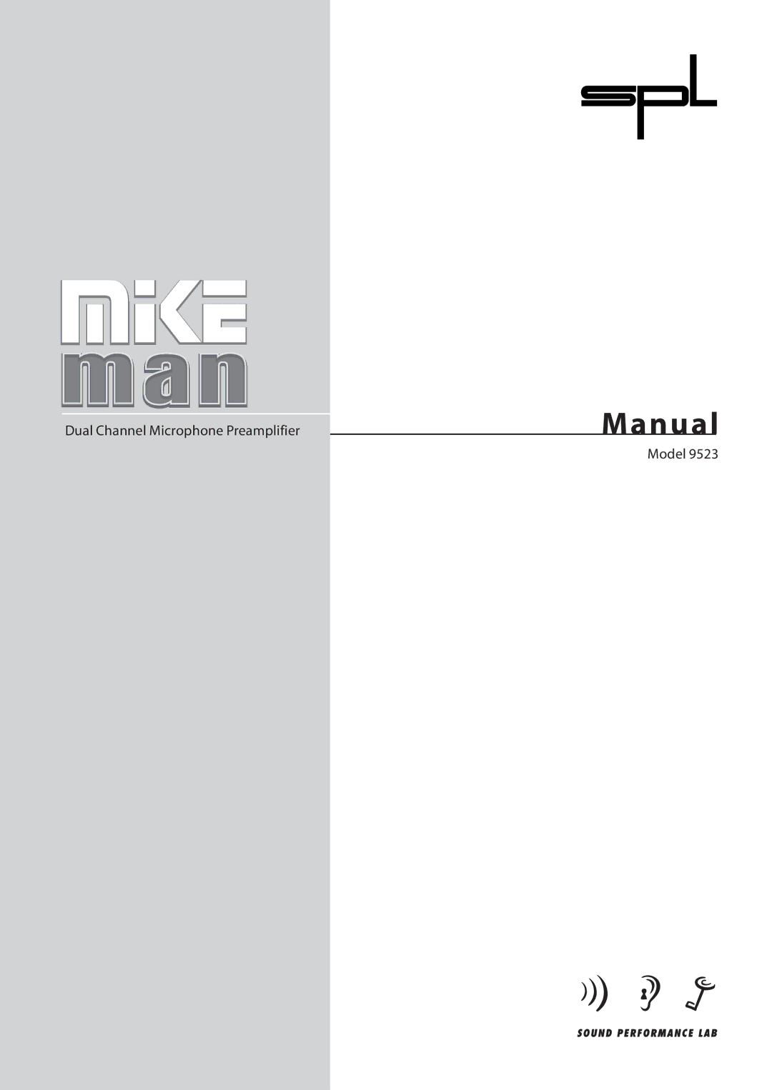 Sound Performance Lab 9523 manual Manual 