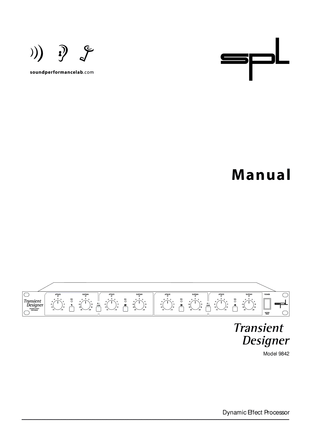 Sound Performance Lab 9842 manual Manual 