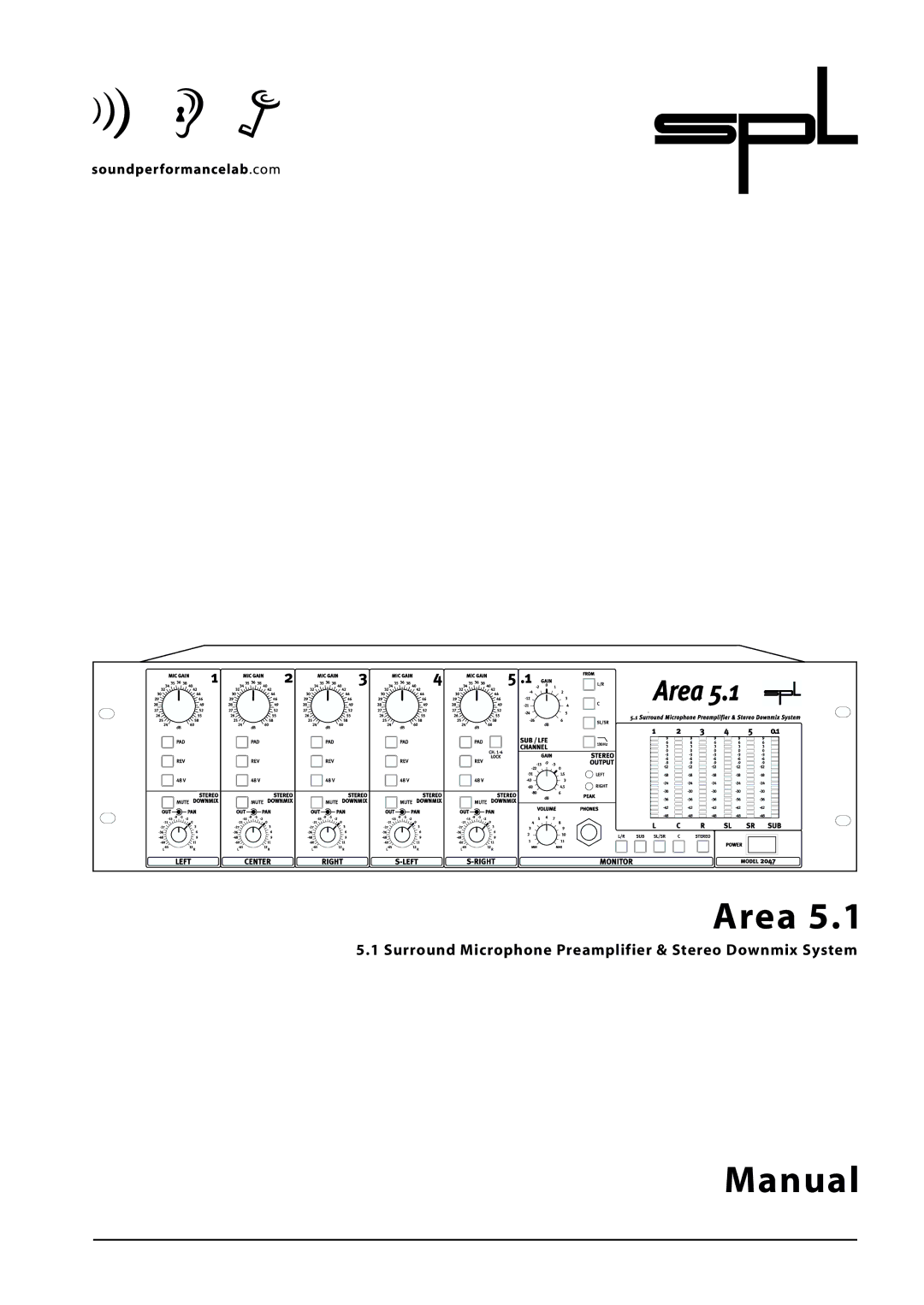 Sound Performance Lab Area 5.1 manual 