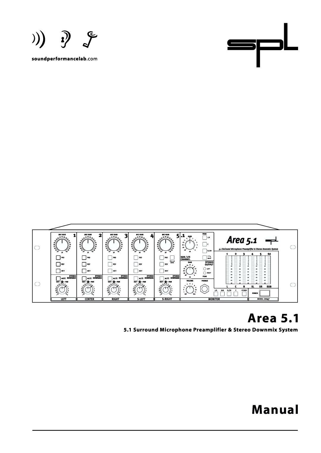 Sound Performance Lab Area 5.1 manual Manual 