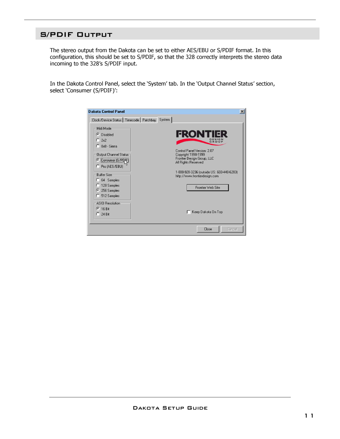 SoundCraft 328 setup guide Pdif Output 