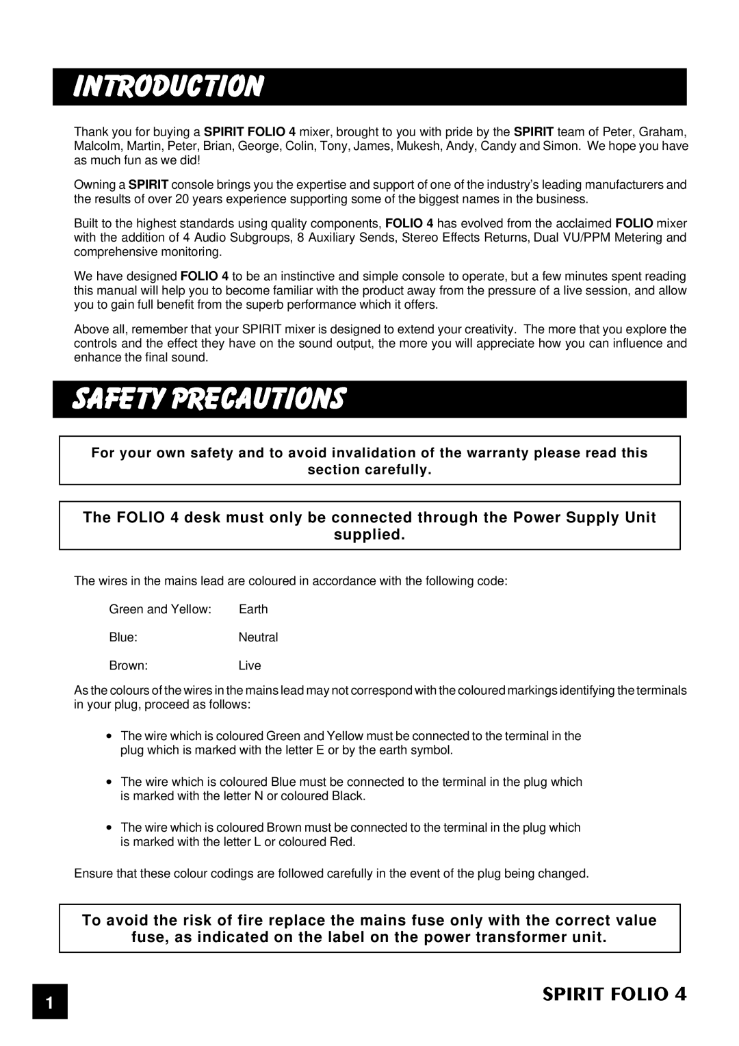 SoundCraft 4 manual 