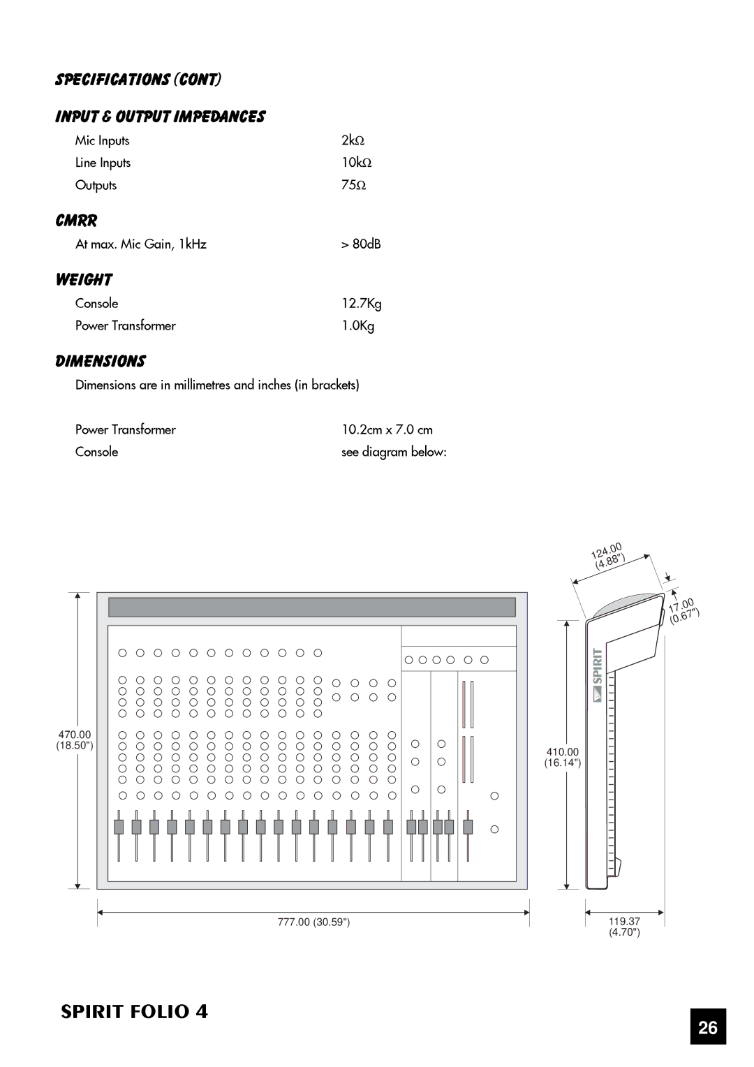 SoundCraft 4 manual 75Ω 