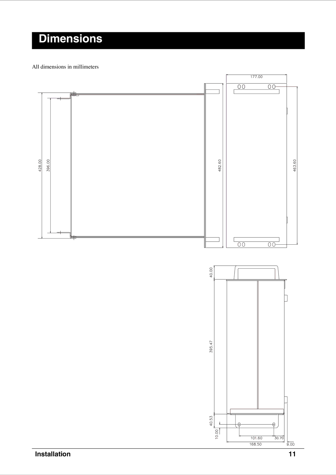 SoundCraft CPS2000 technical manual Dimensions 