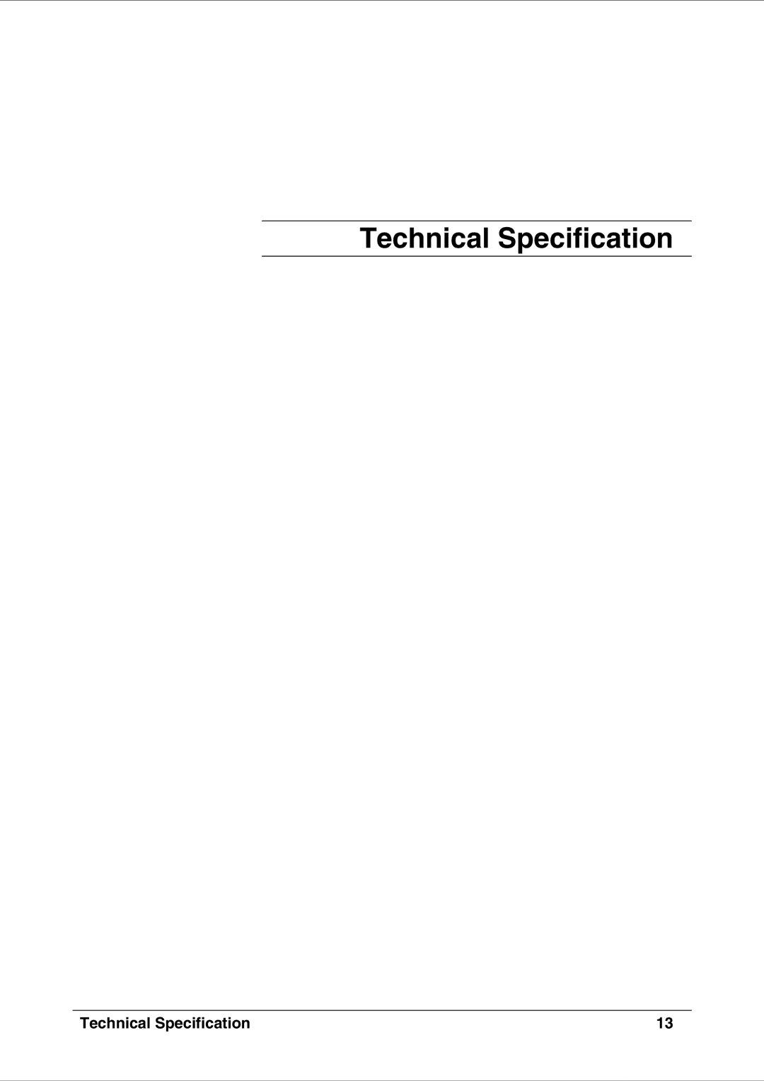 SoundCraft CPS2000 technical manual Technical Specification 