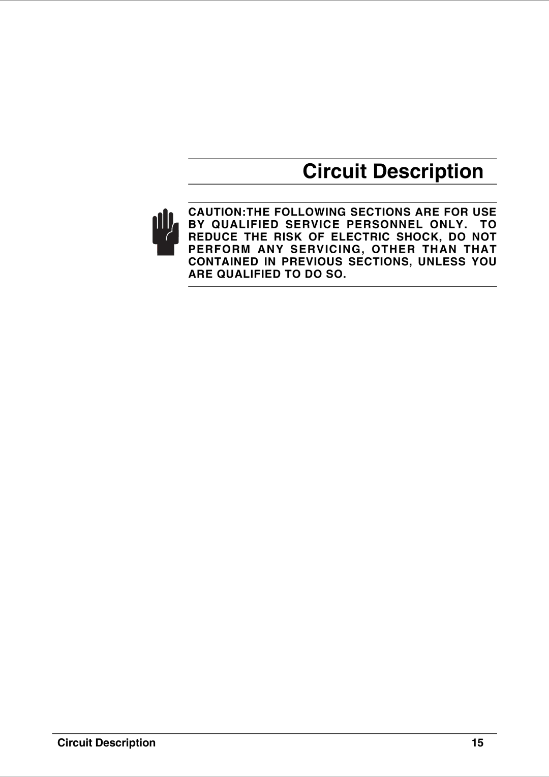 SoundCraft CPS2000 technical manual Circuit Description 