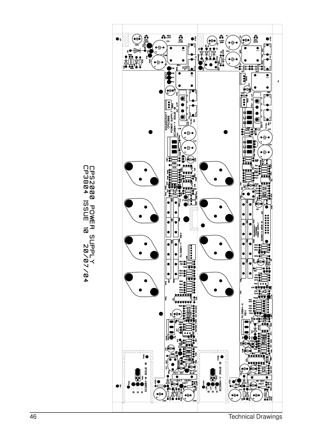 SoundCraft CPS2000 technical manual Technical Drawings 