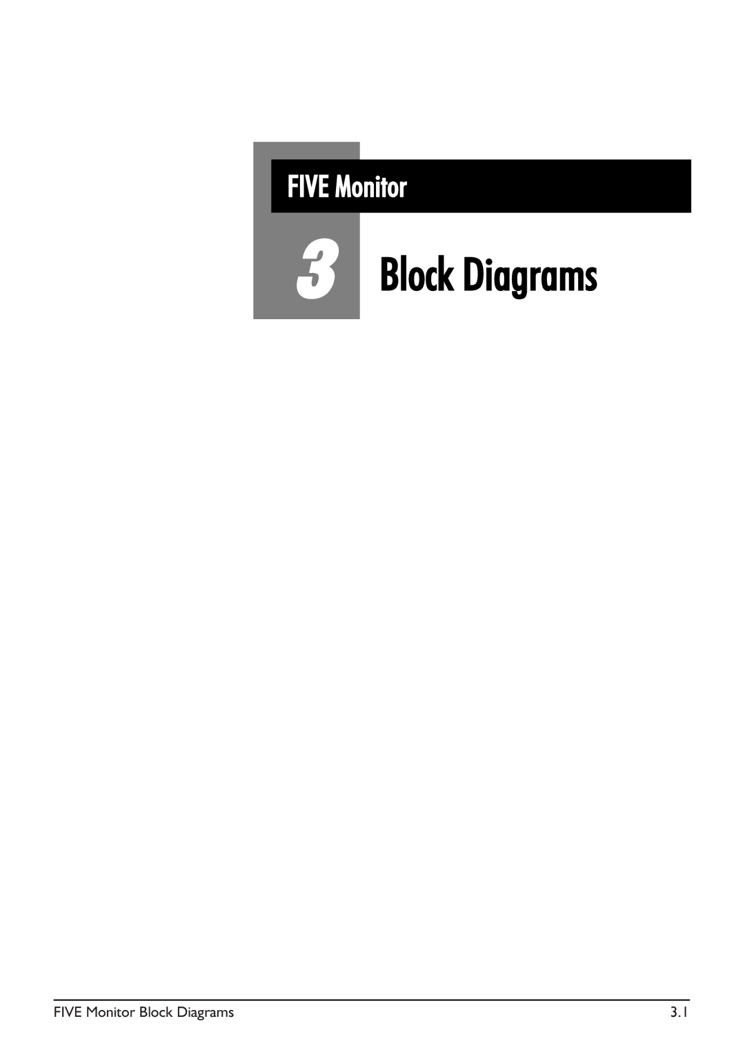 SoundCraft Five Monitor Series manual Five Monitor Block Diagrams 