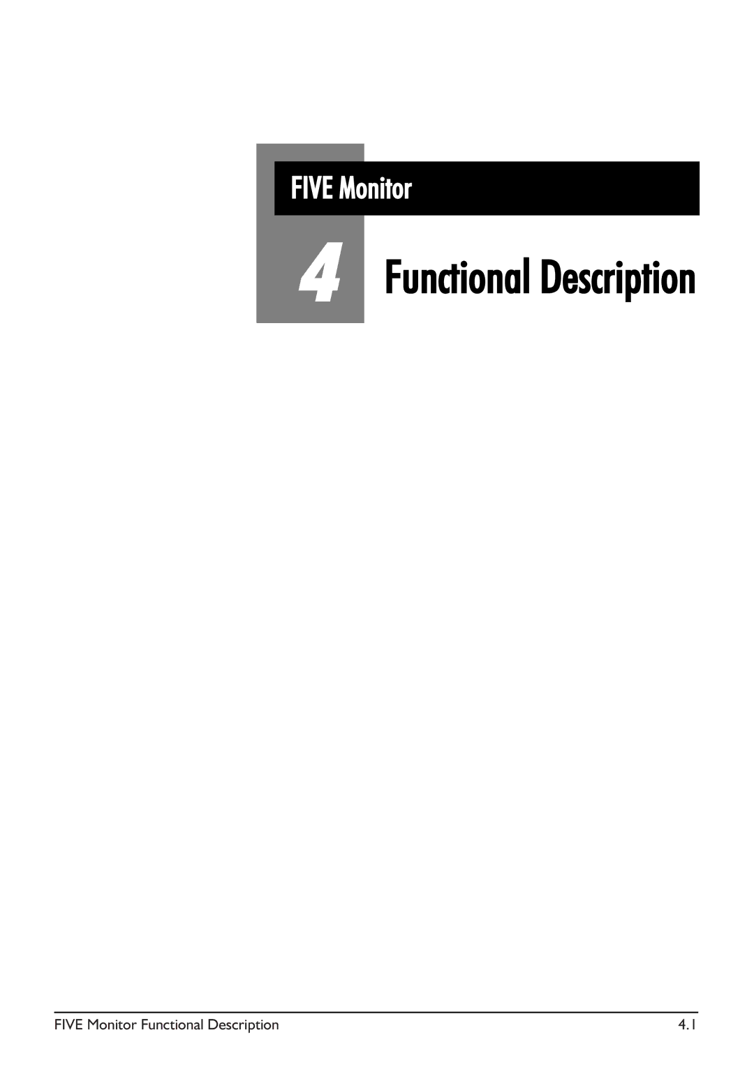 SoundCraft Five Monitor Series manual Five Monitor Functional Description 