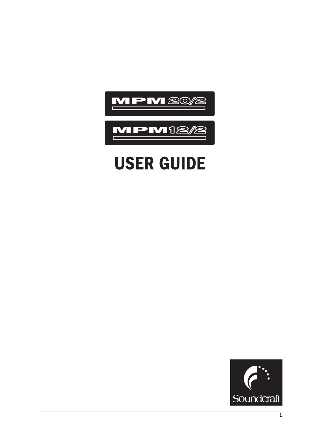 SoundCraft MPM 20/2, MPM 12/2 manual User Guide 