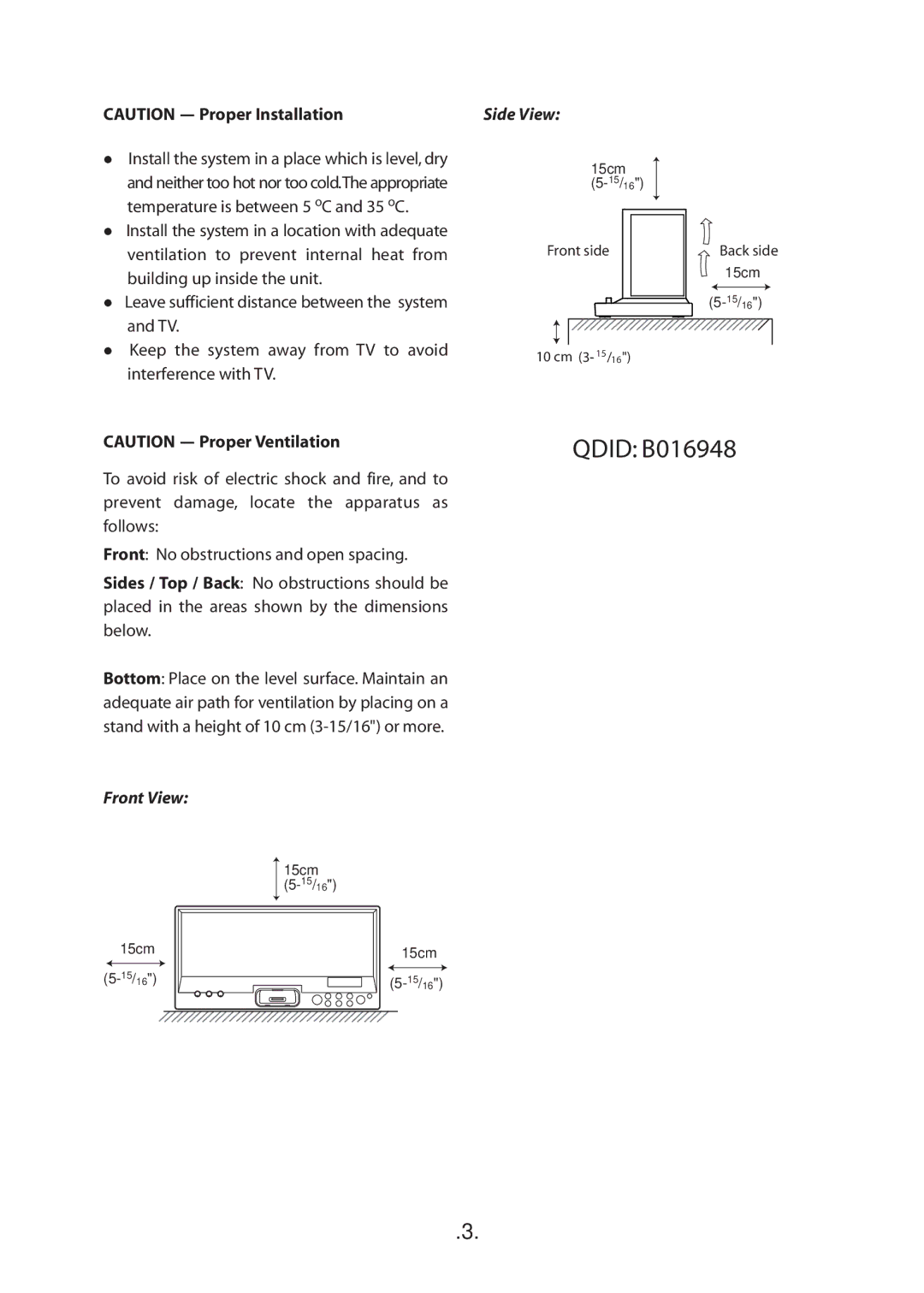 SoundFreaq SFQ-01 manual Qdid B016948 