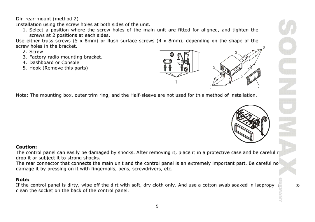 SoundMax SM-CDM1039 instruction manual 