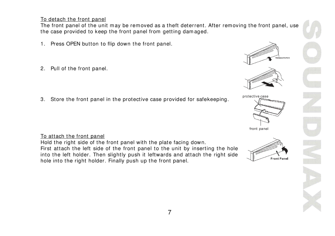 SoundMax SM-CDM1041 instruction manual 