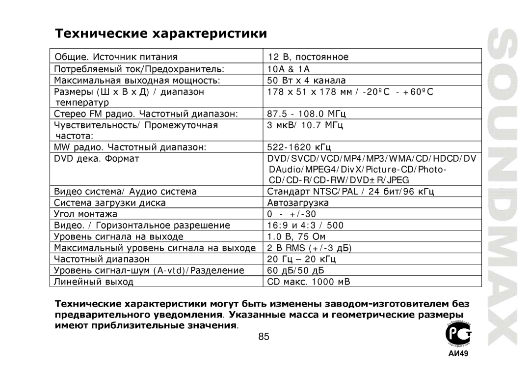 SoundMax SM-CMD2022 instruction manual Тт гт т д-гтт Дтг д. гт 