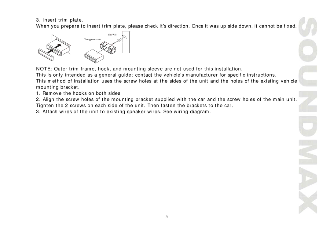 SoundMax SM-CMD3004 instruction manual 