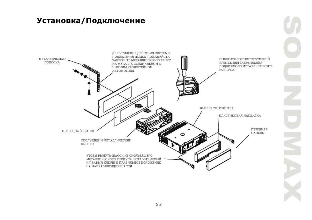 SoundMax SM-CMD3005 instruction manual 